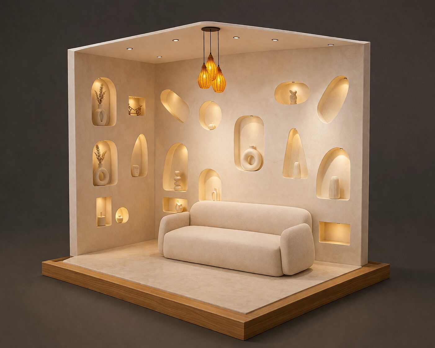 The Alcove — 3D set render