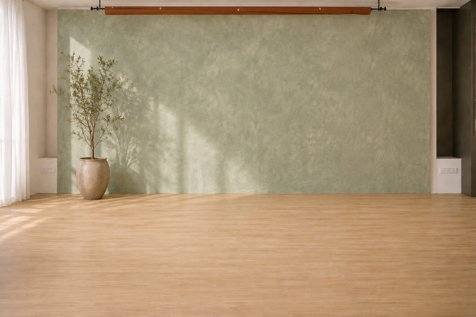 Textured sage green backdrop
