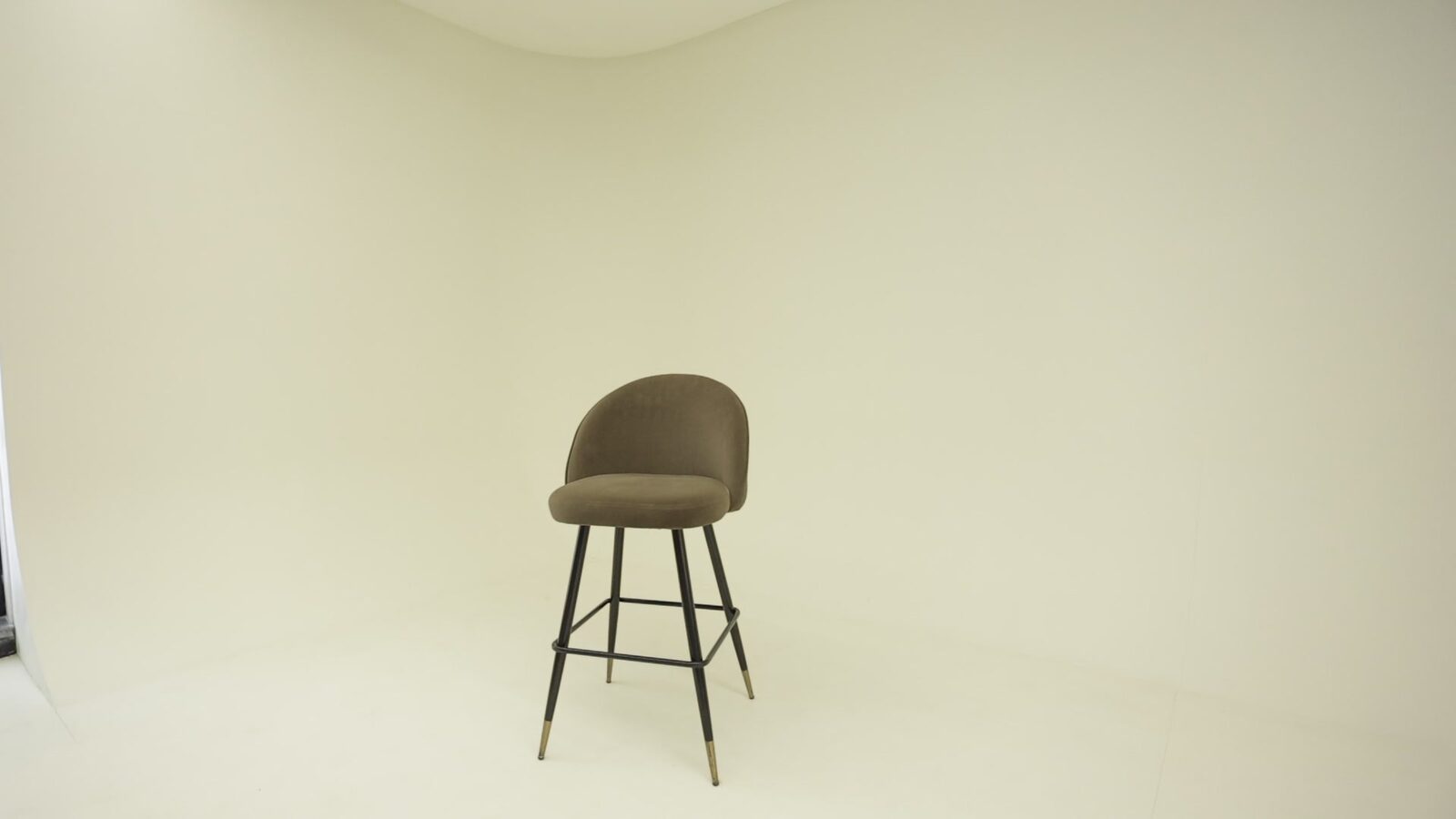 The cyclorama lit for a product shoot