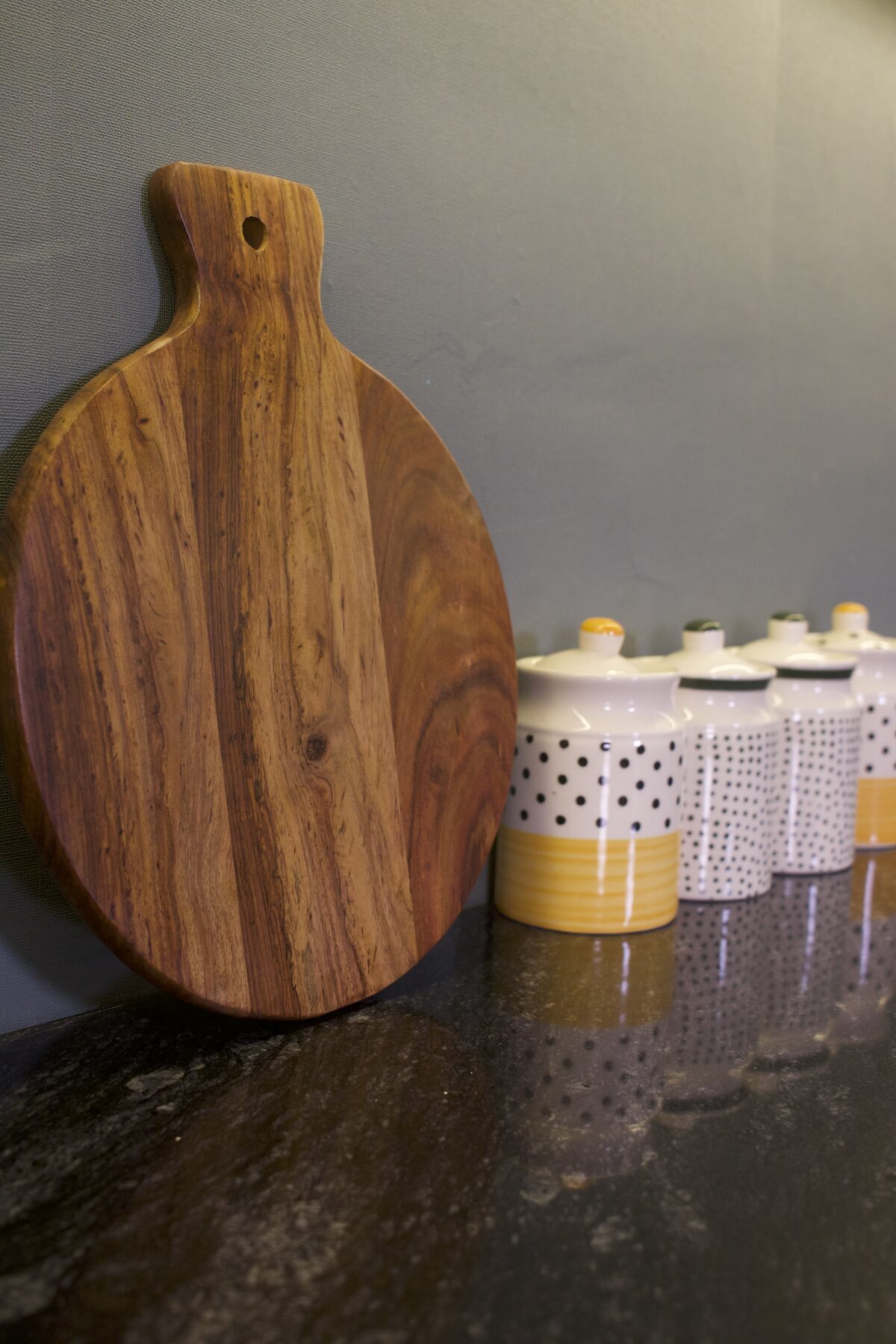 Styling detail on the counter