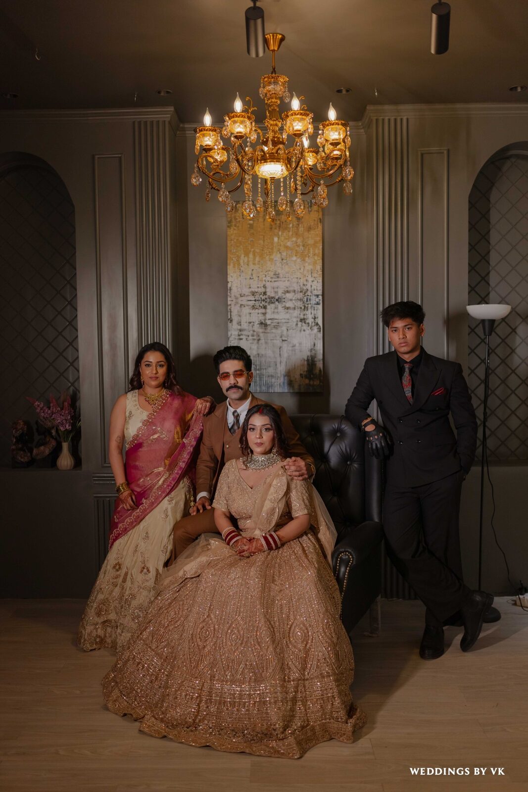 A family portrait shot on The Monarch set